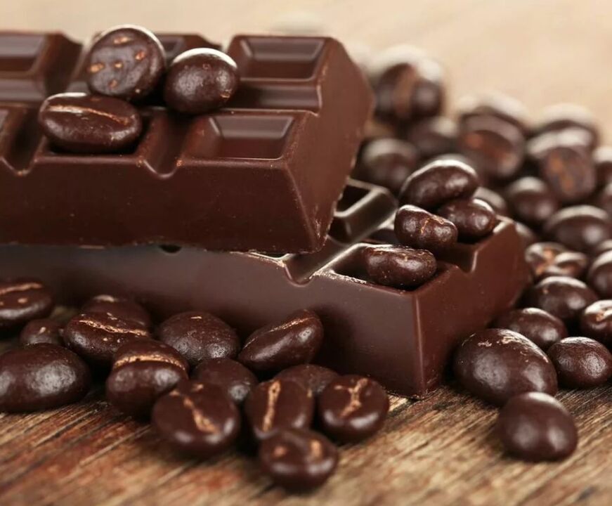 Schwarze Schokolade