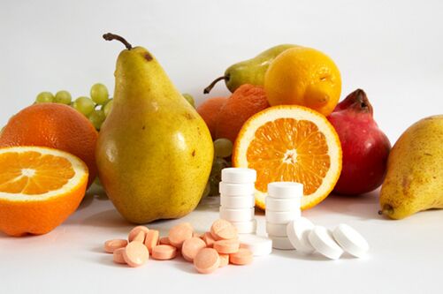 Gesunde Früchte und Vitaminkomplexe für die männliche Potenz.